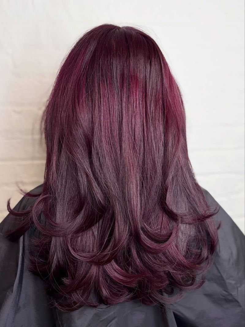 11. Deep Plum Layers with Flipped Ends