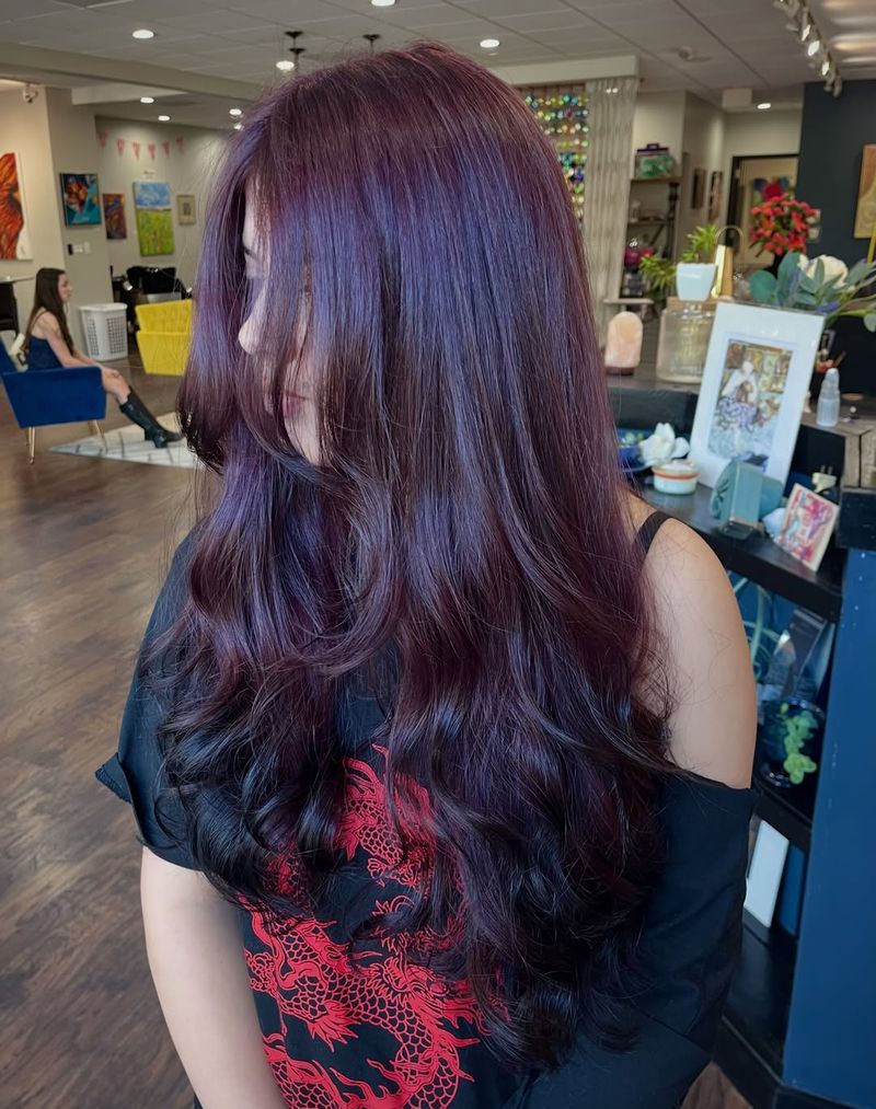 6. Deep Plum and Black Melt