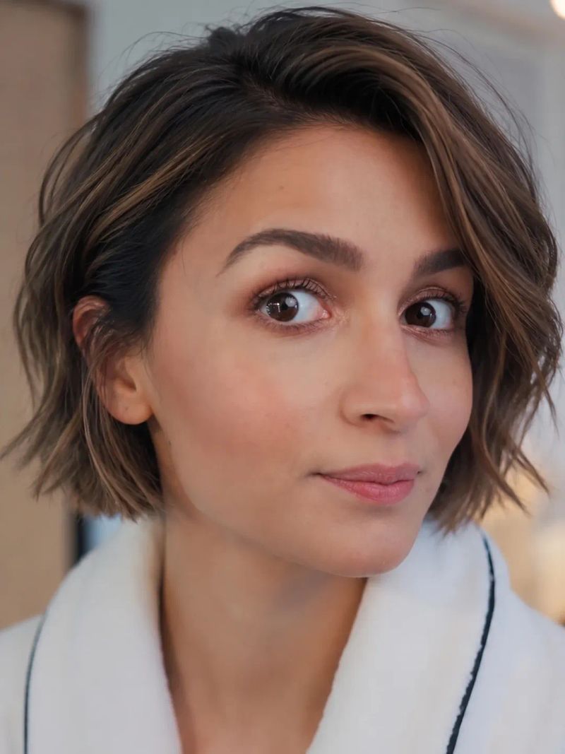 71. Deep Side Part and Tousled Waves