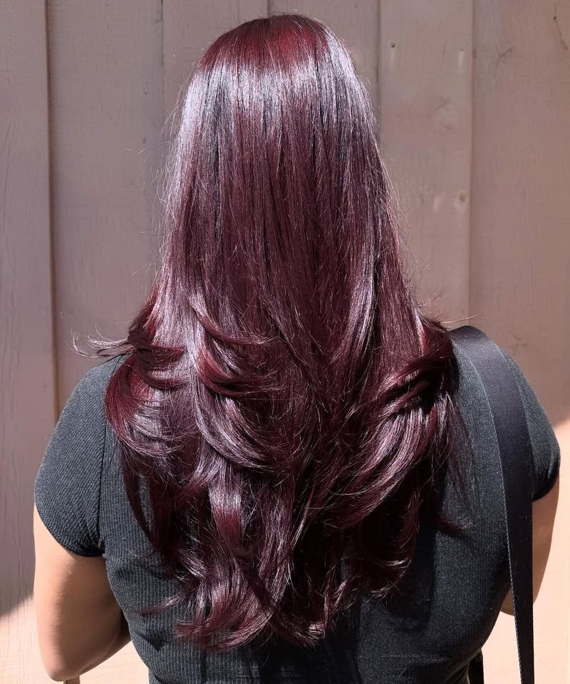 24. Deep Wine Cascading Layers