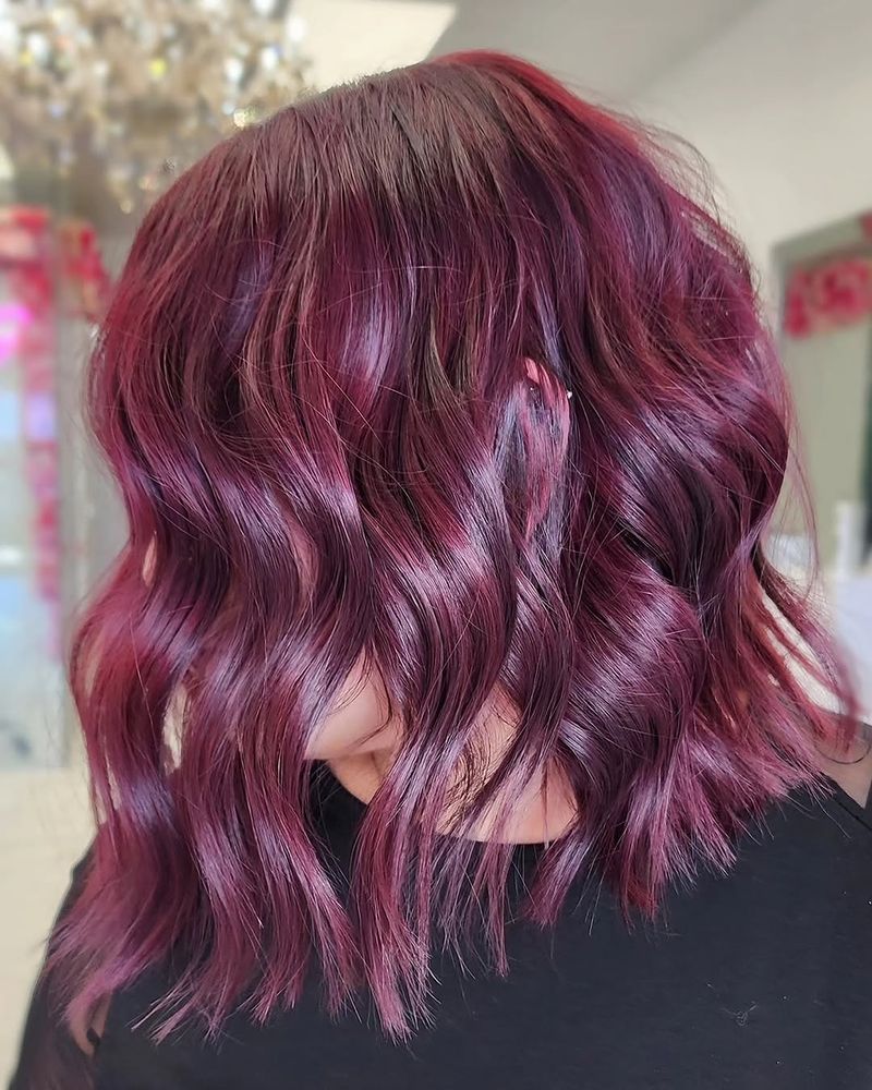 13. Deep Wine Textured Lob