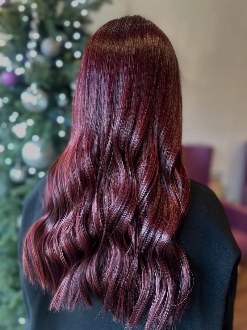30. Deep Wine and Black Cherry Waves