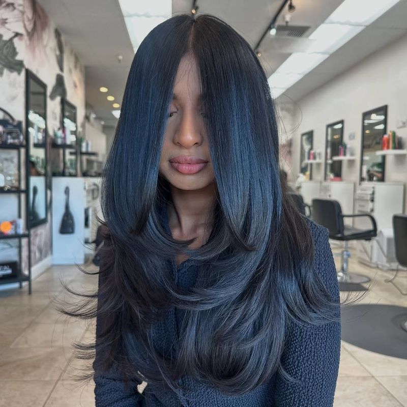 42. Dramatic Curved Layers with Long Curtains