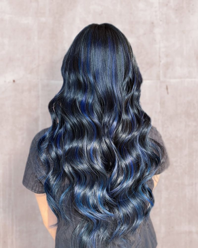 13. Electric Blue Ribbon Highlights