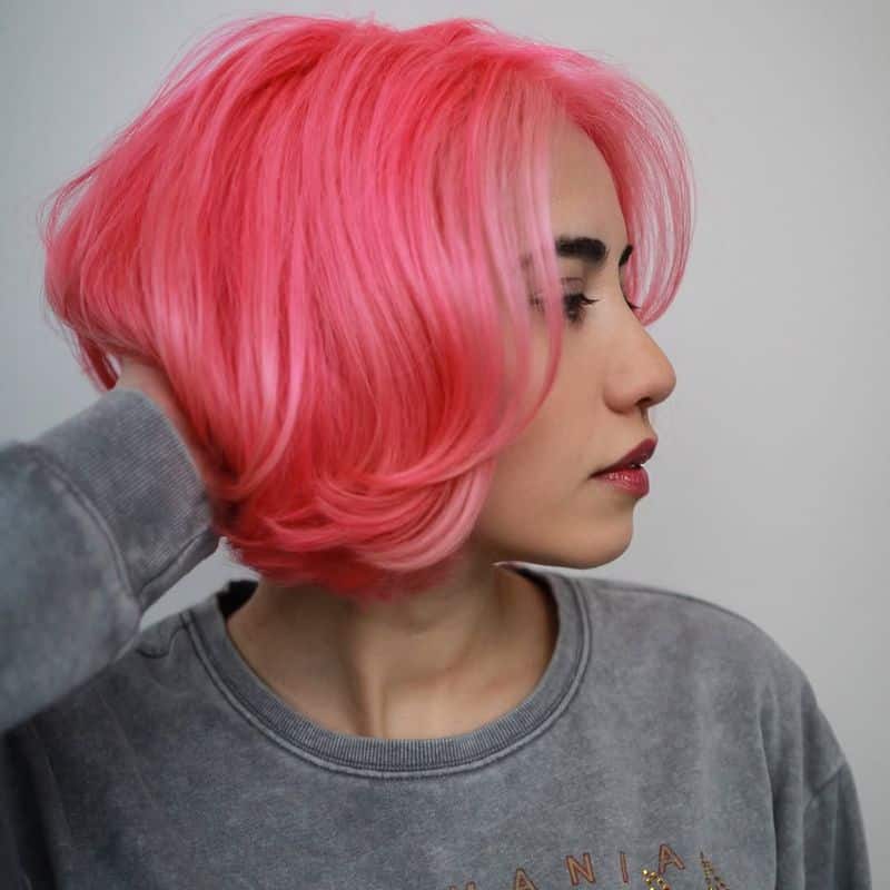 53. Electric Bubblegum Pink Bob