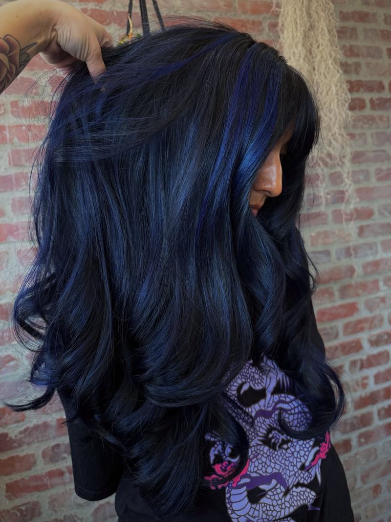 12. Electric Peekaboo Streaks