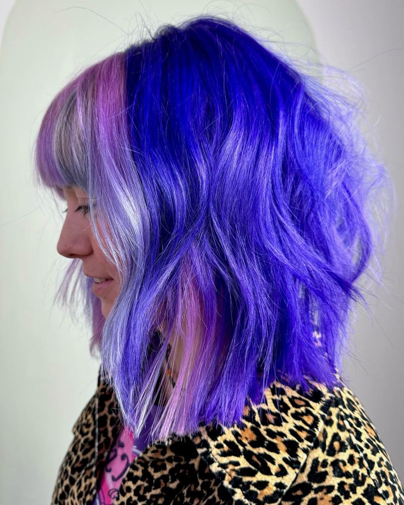 35. Electric Violet and Lavender Shag