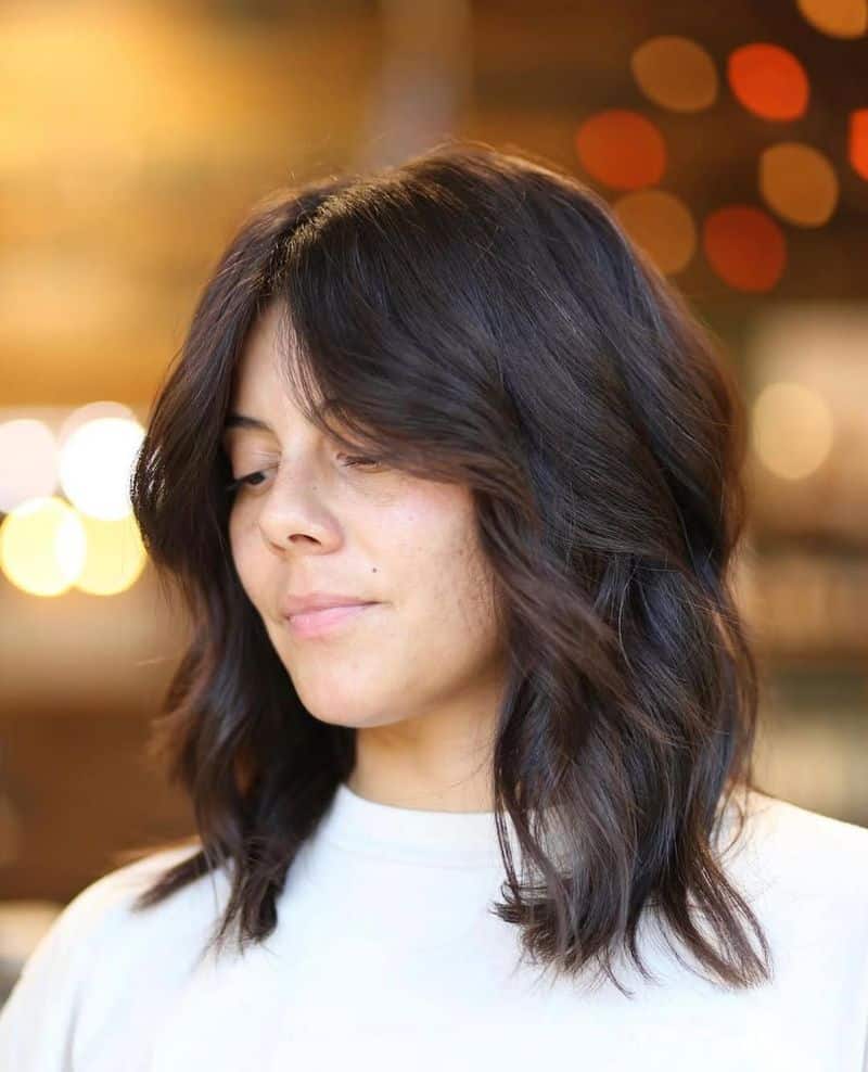32. Espresso Shag with Curtain Fringe