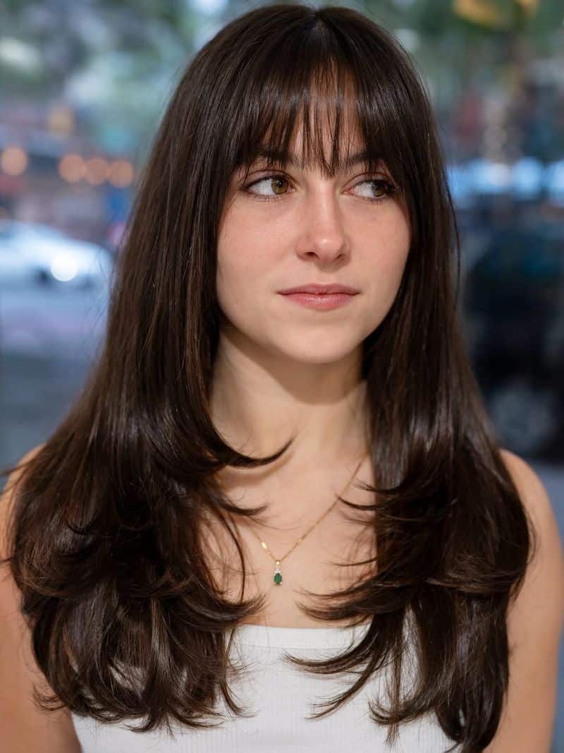 38. Feathered Layers with Soft Fringe