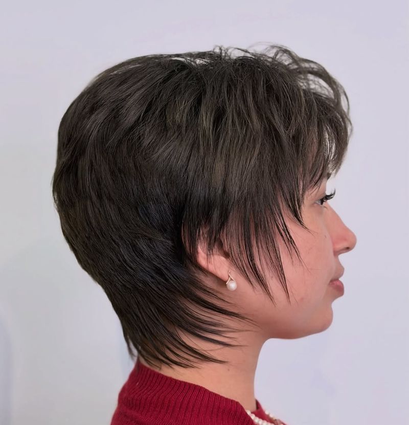17. Feathery Shaggy Pixie