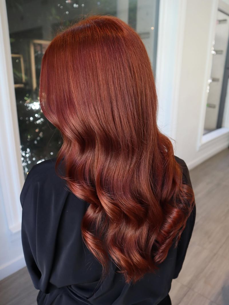 12. Glossy Auburn Waves