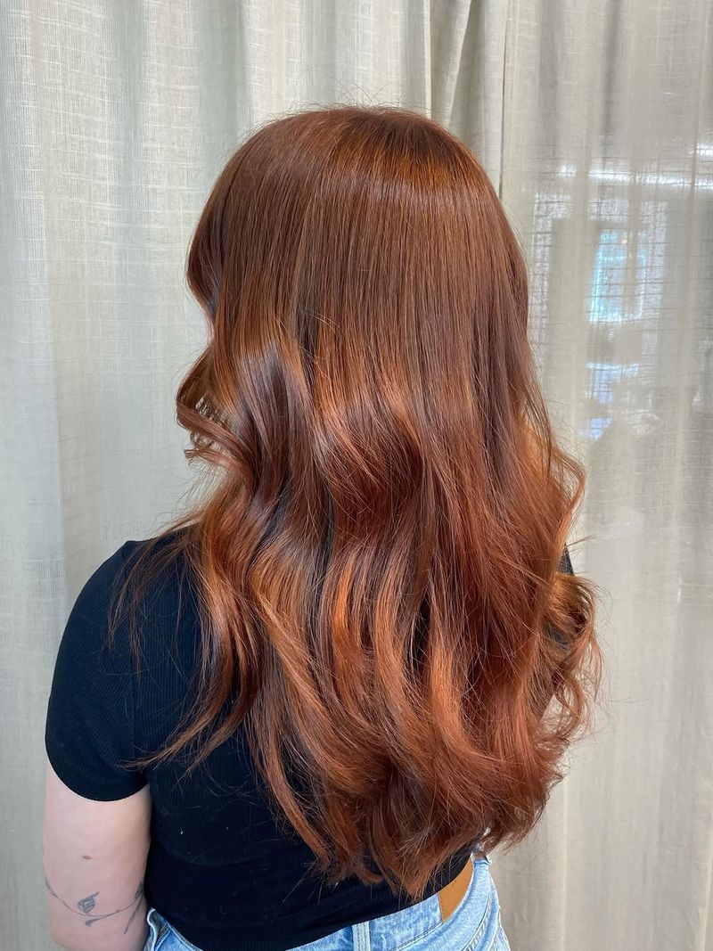 26. Glossy Auburn Waves
