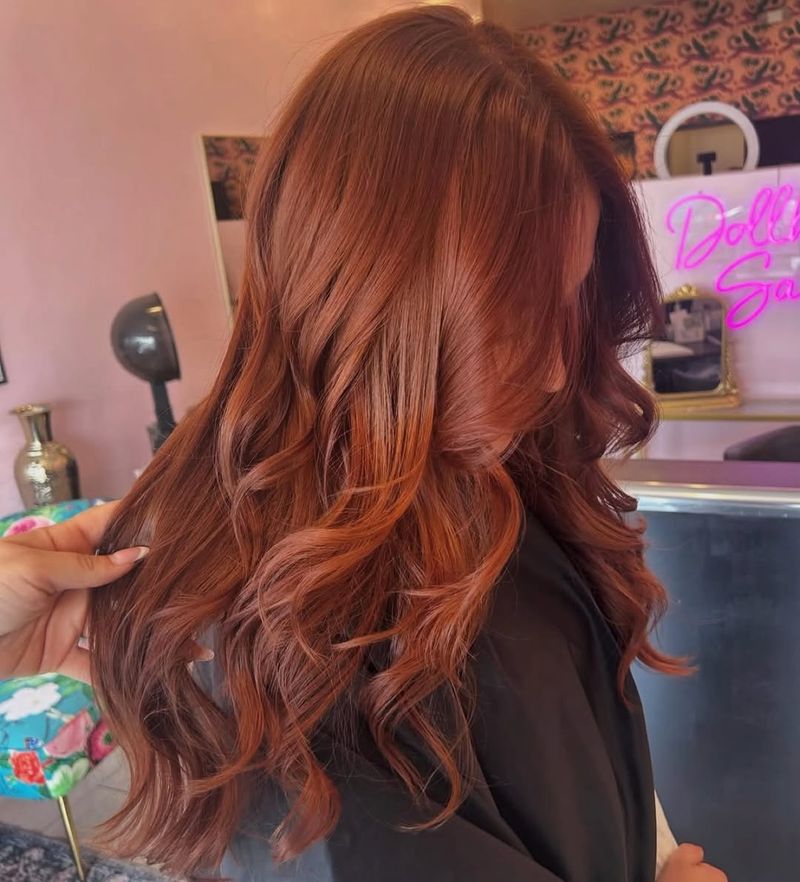 30. Glossy Auburn Waves