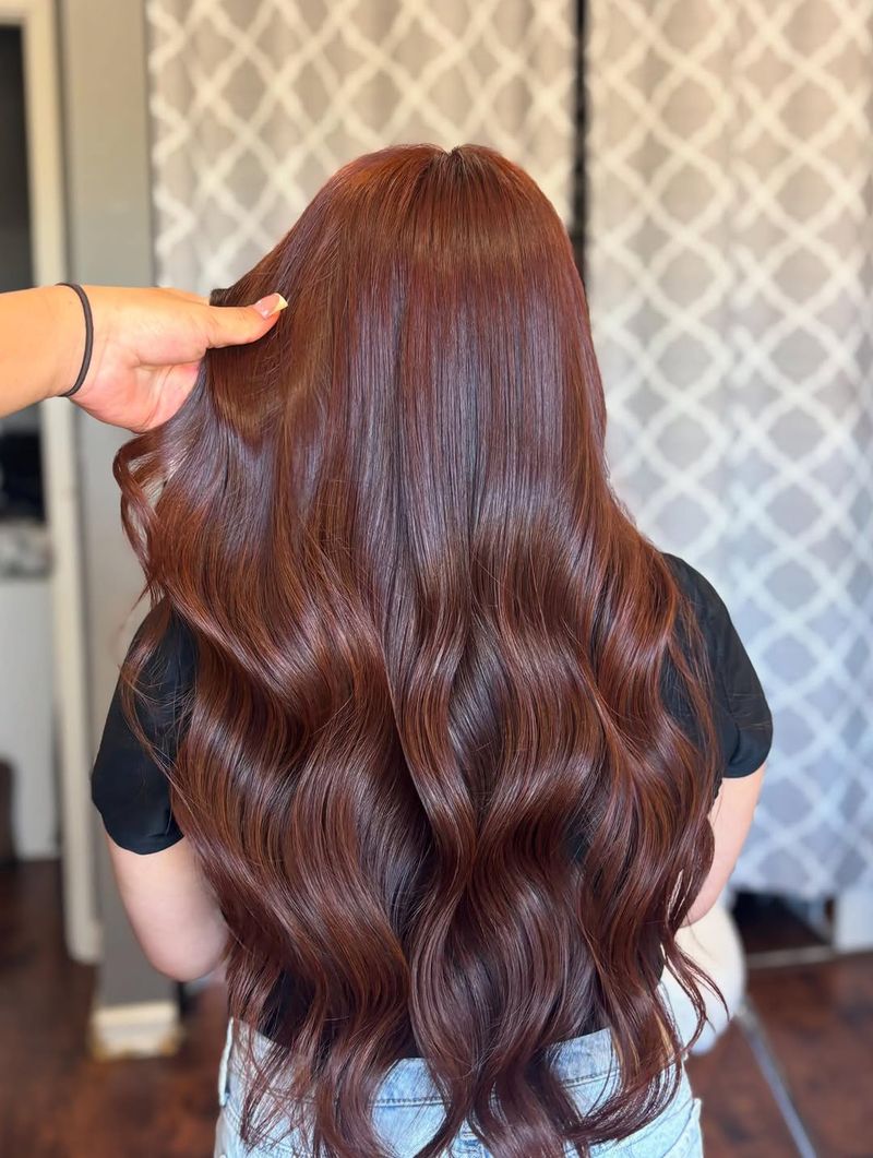 38. Glossy Auburn Waves