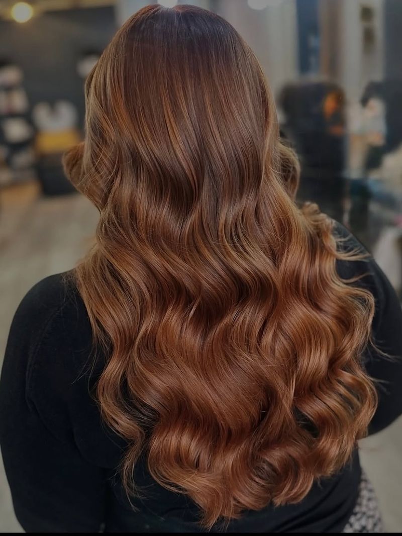 11. Glossy Caramel Waves