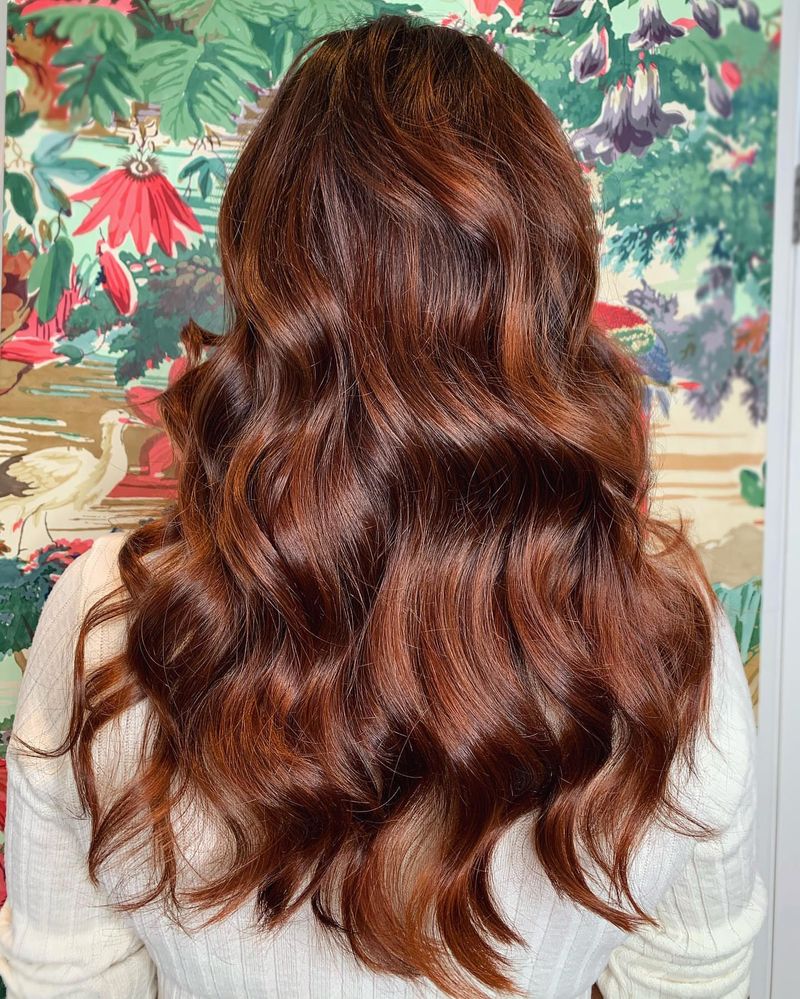 34. Glossy Copper Waves