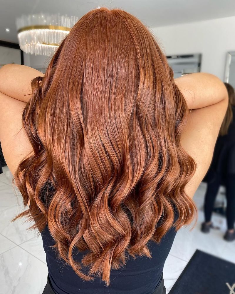 50. Glossy Copper Waves