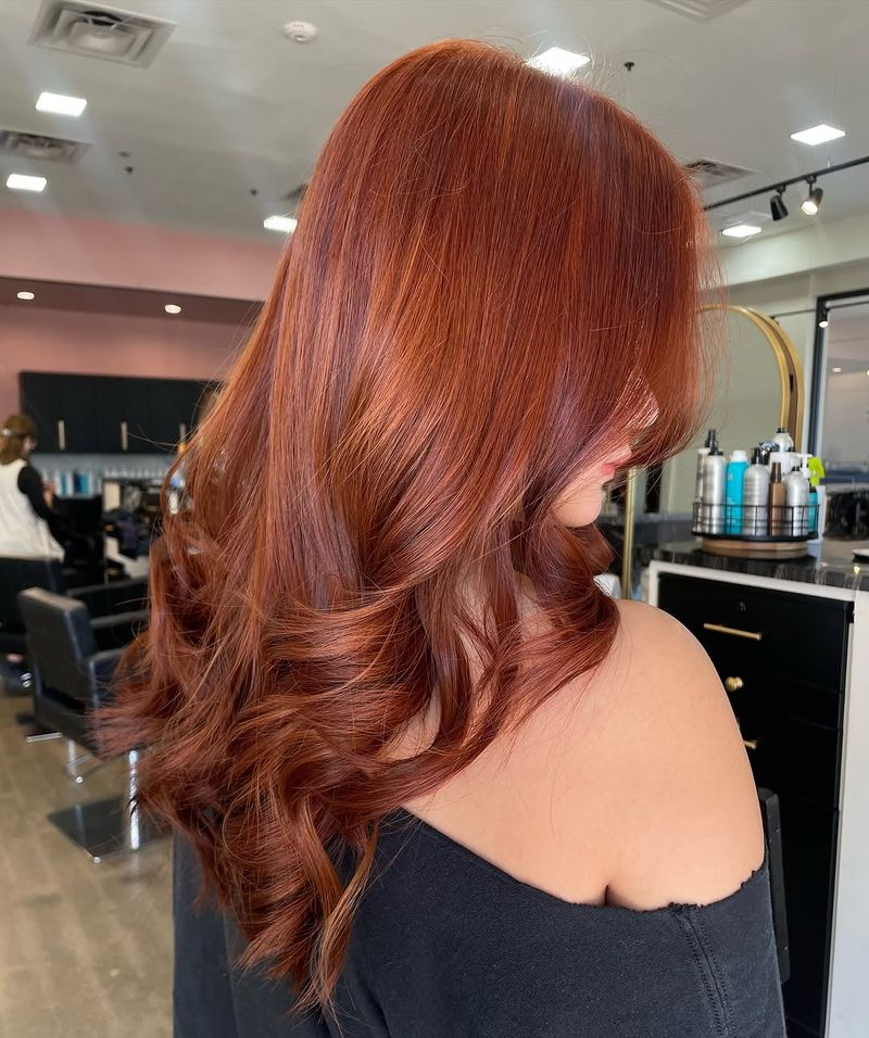 5. Glossy Copper Waves