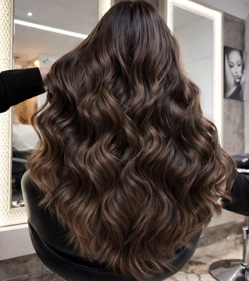 38. Glossy Hazelnut Waves