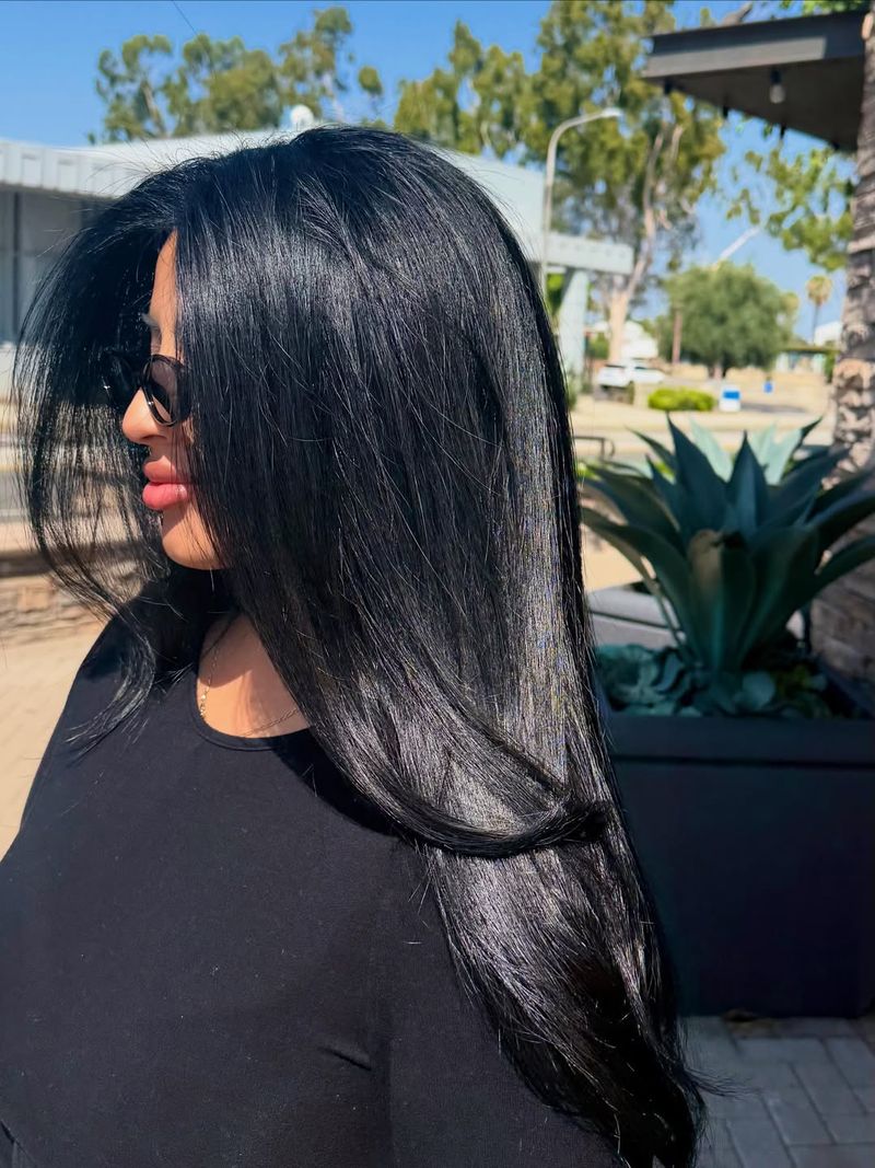 7. Glossy Long Layers