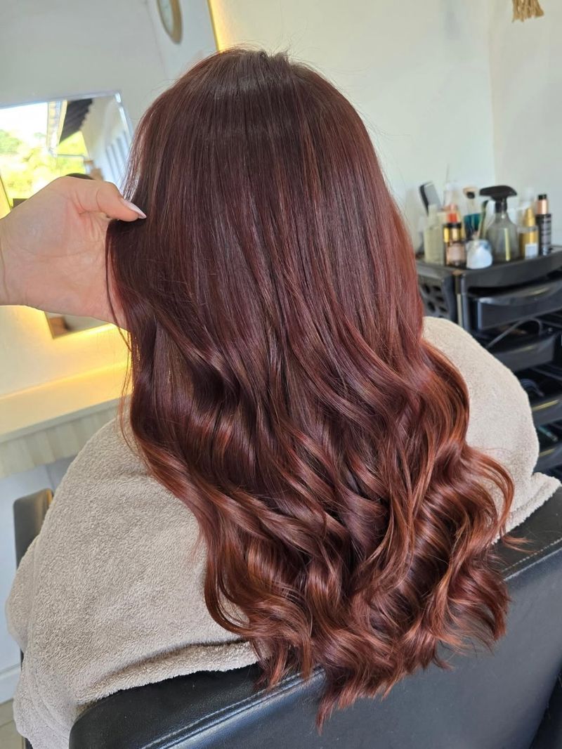 24. Glossy Mahogany Waves