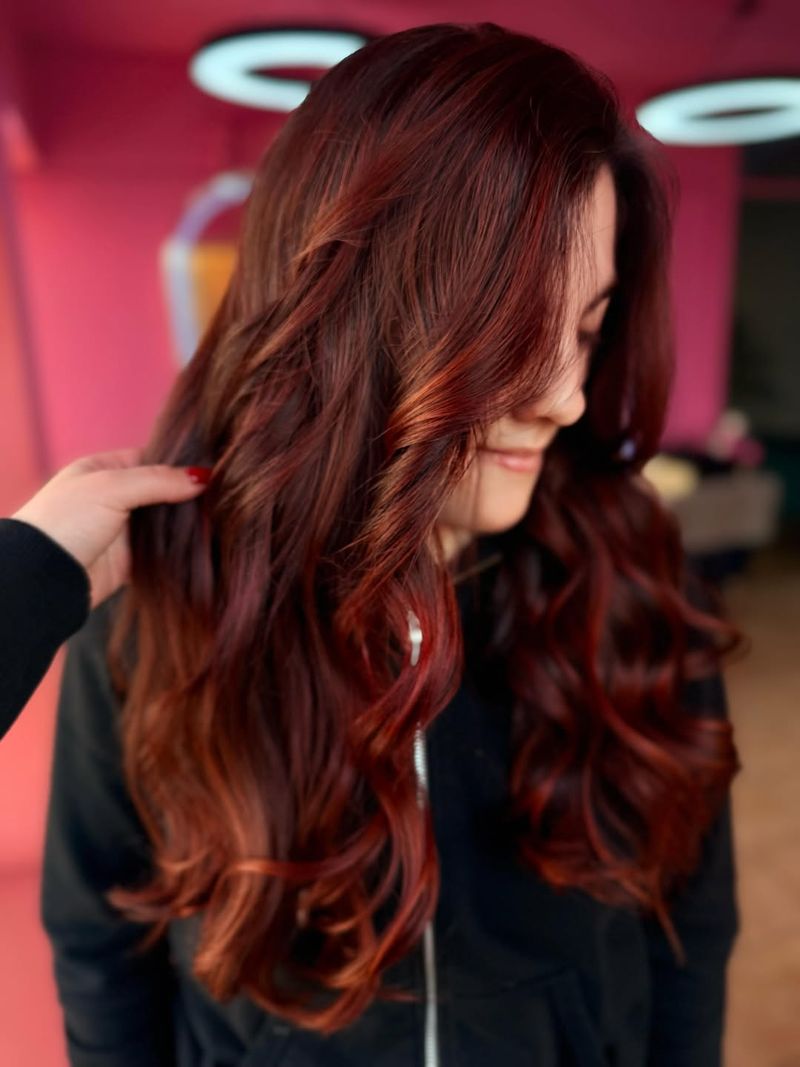 41. Glossy Mahogany Waves