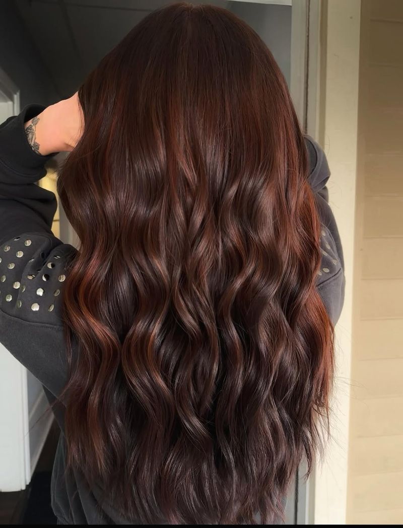 32. Glossy Mahogany Waves