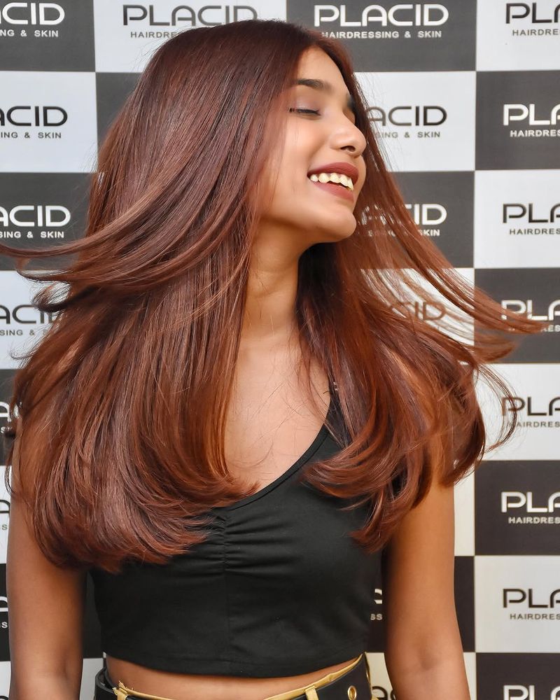 9. Glossy Mahogany Waves