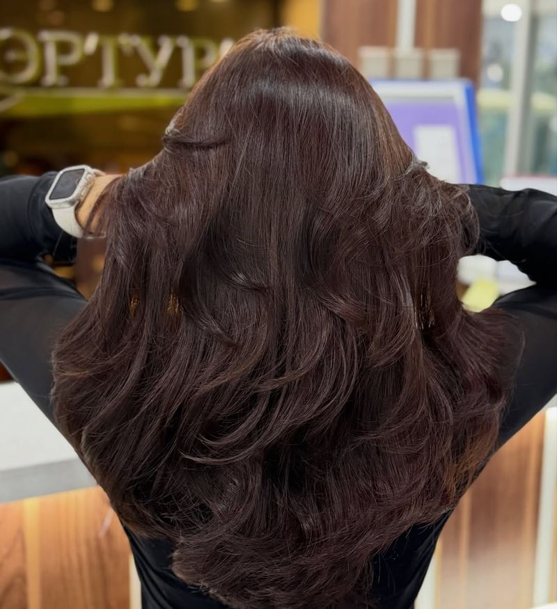 11. Glossy Mahogany Waves