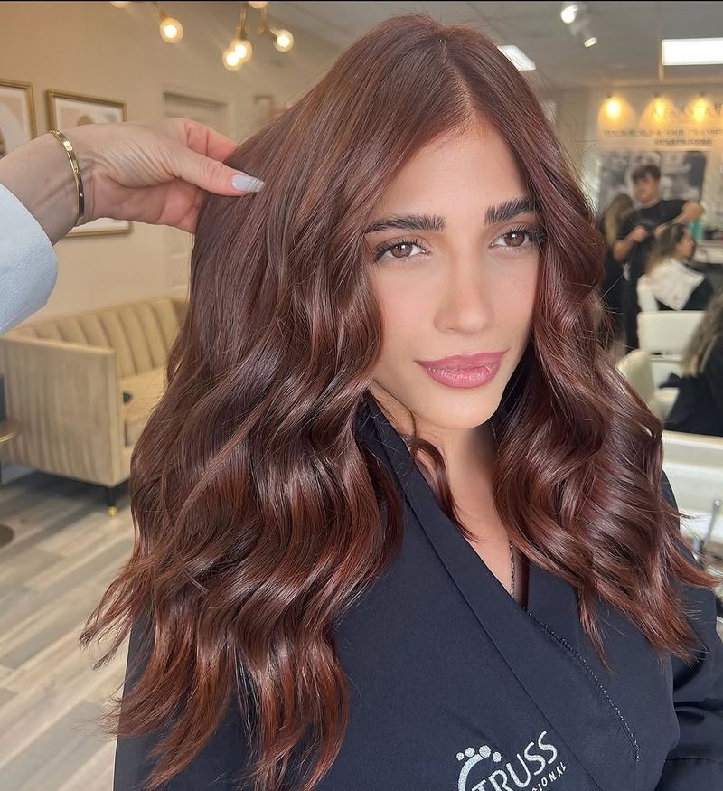 19. Glossy Mahogany Waves