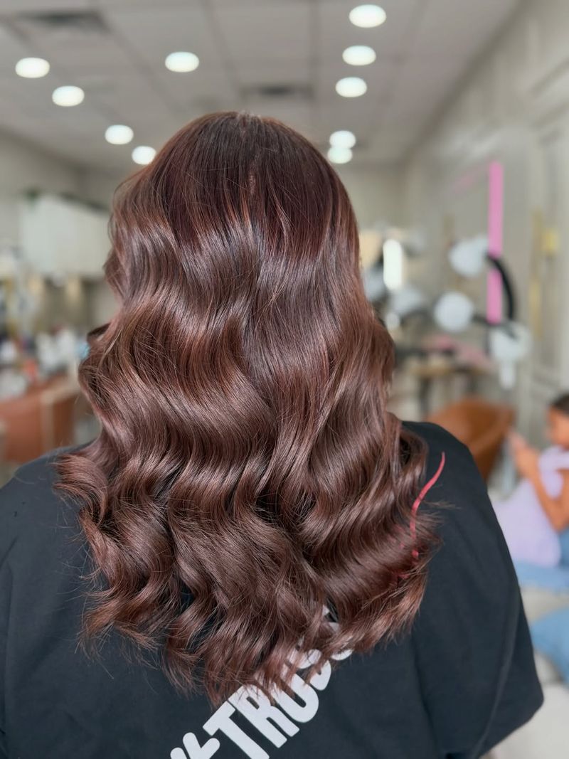 23. Glossy Maroon Waves