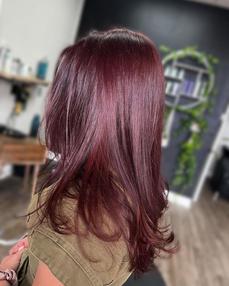 5. Glossy Merlot Layers