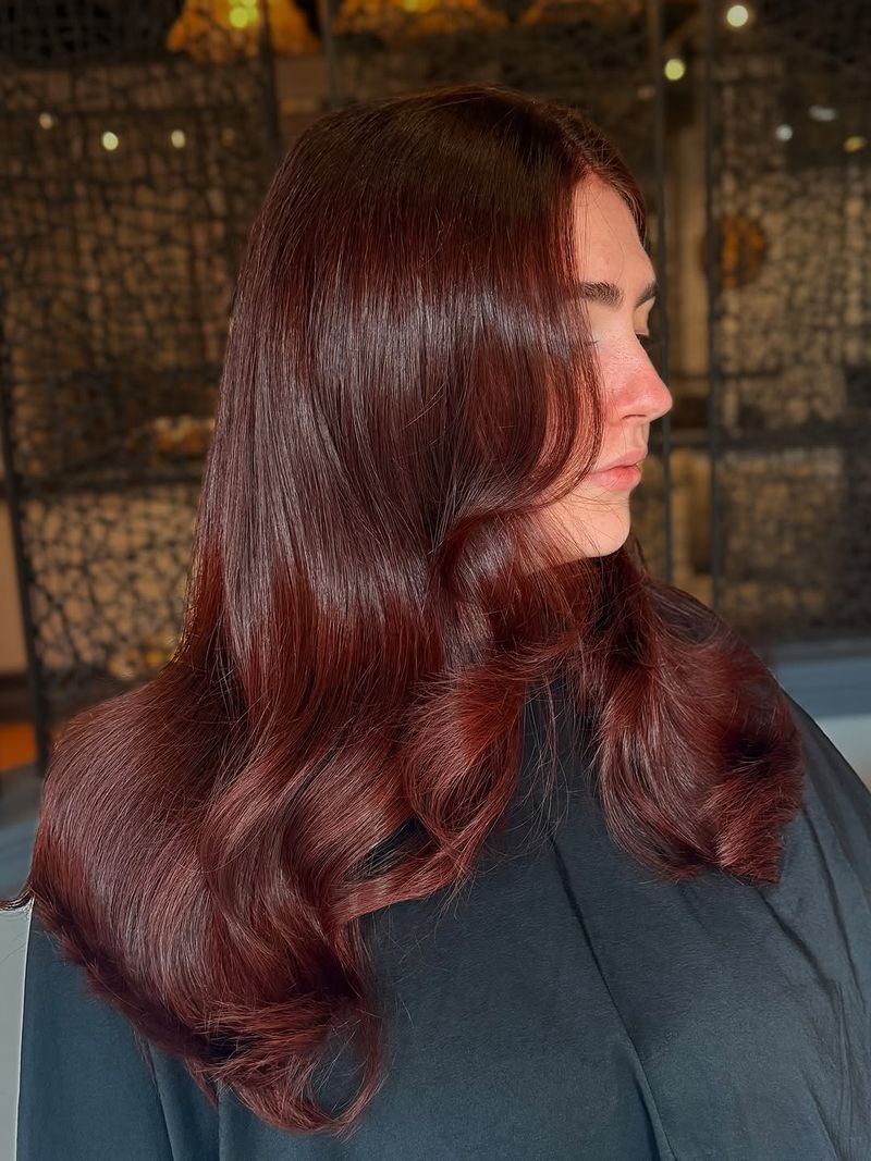 6. Glossy Merlot Waves