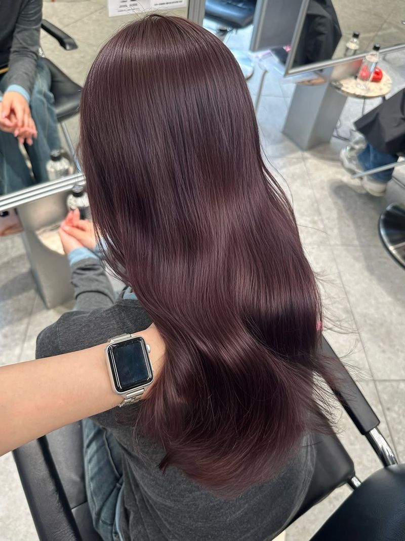 24. Glossy Plum Waves