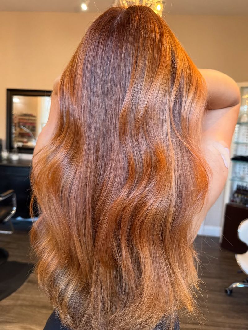 10. Glossy Strawberry Copper Waves