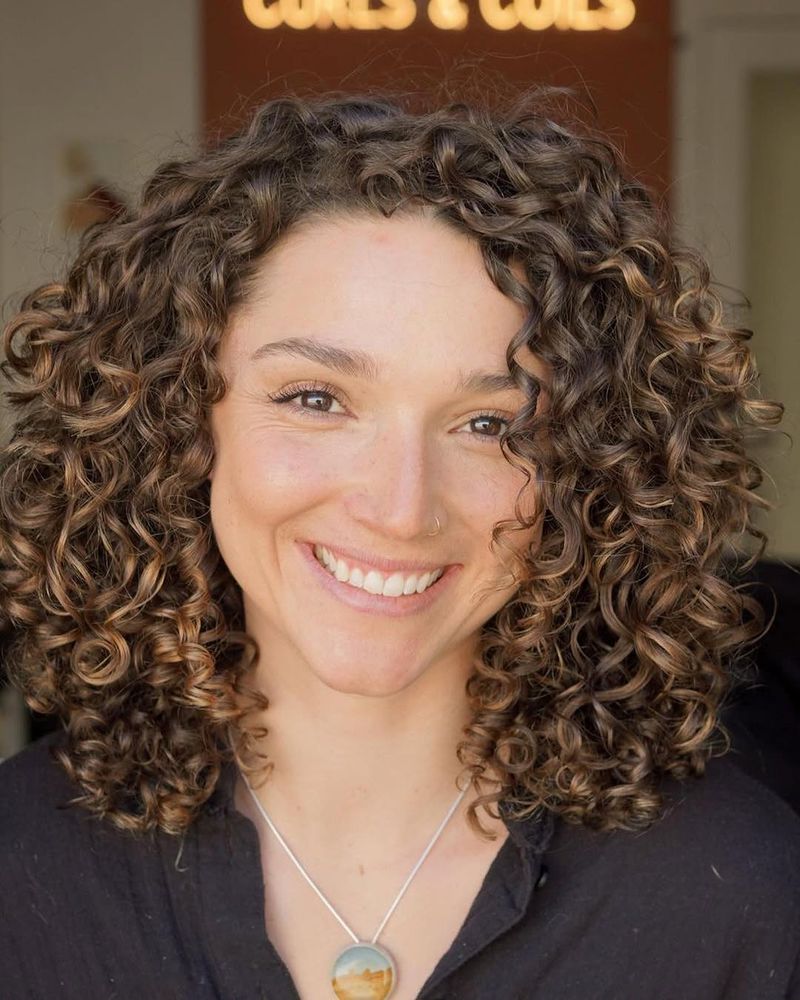 47. Golden Brown Ringlet Lob