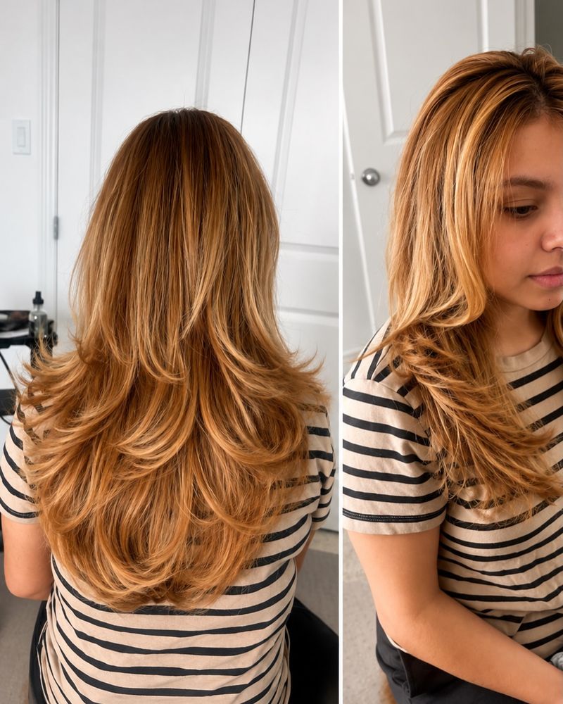 7. Golden Honey Butterfly Layers
