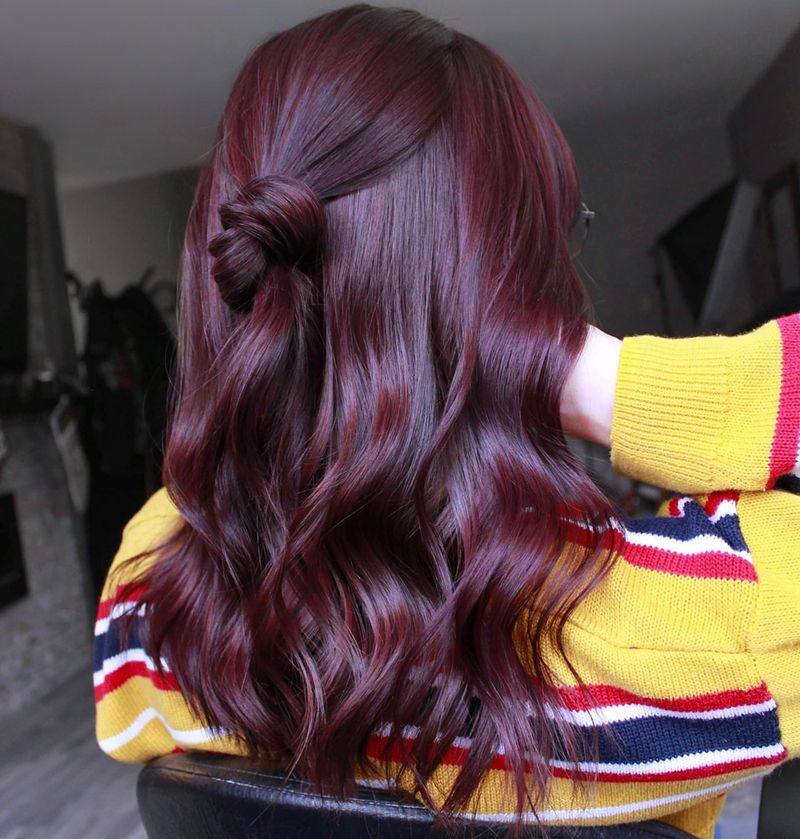 9. Half-Up Top Knot with Loose Waves