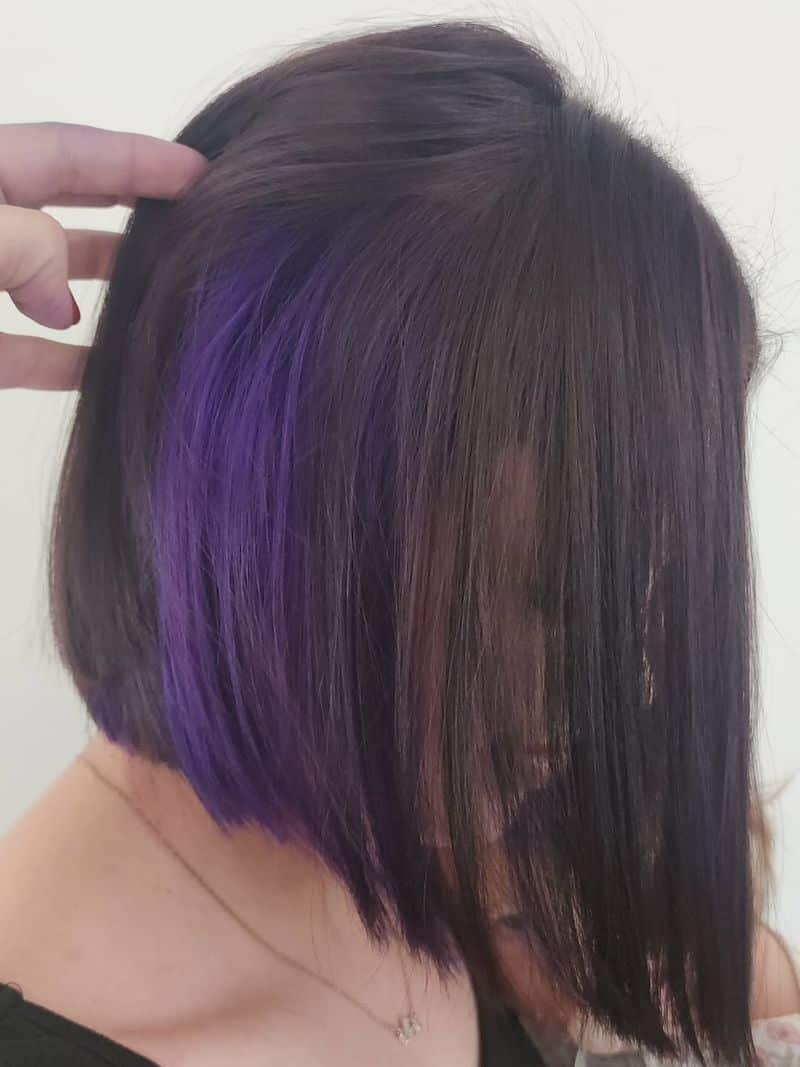 24. Hidden Violet Underlayer Bob