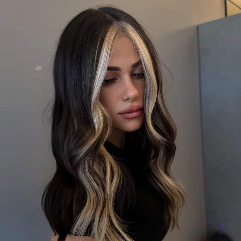 3. High Contrast Platinum and Espresso Waves