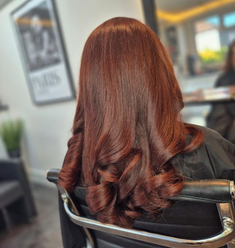 20. High-Gloss Penny Curls
