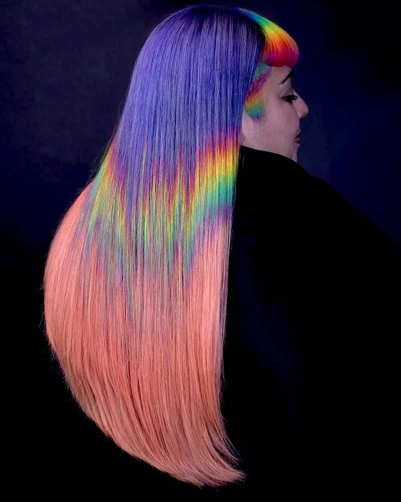29. Holographic Sunset Dip-Dye