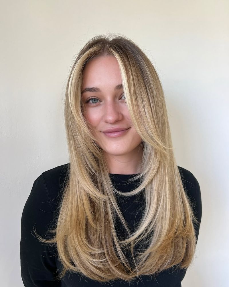 55. Honey Blonde Butterfly Layers