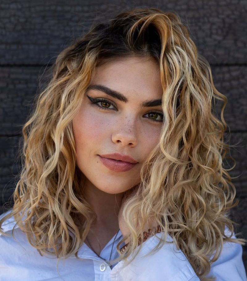 2. Honey-Blonde Spiral Lob