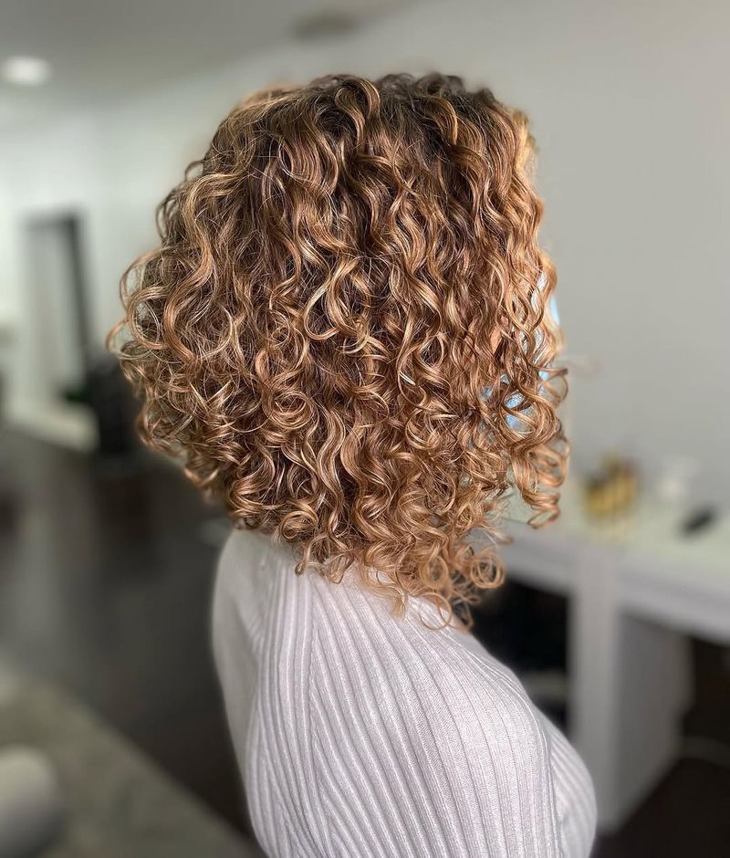 35. Honey-Hued Stacked Lob