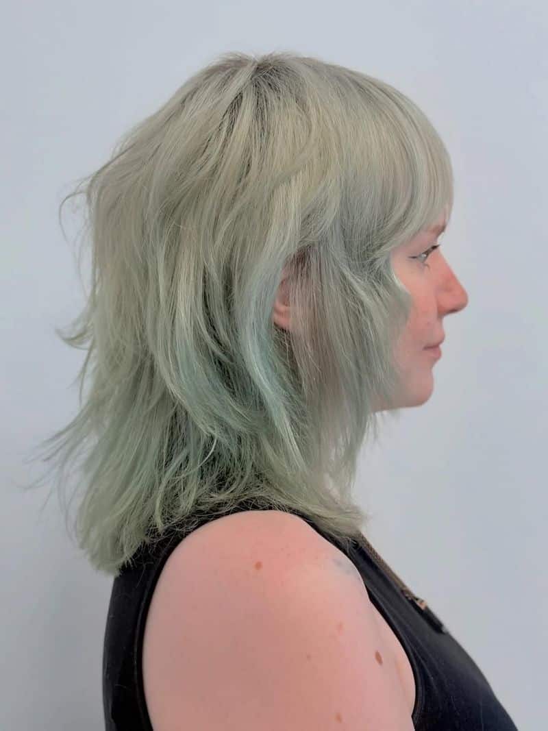 32. Icy Mint Shaggy Wolf