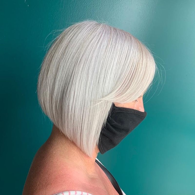 7. Icy Platinum A-Line with Soft Side Sweep