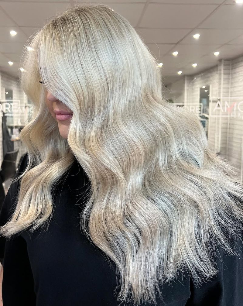 28. Icy Platinum Waves with Deep Side Part