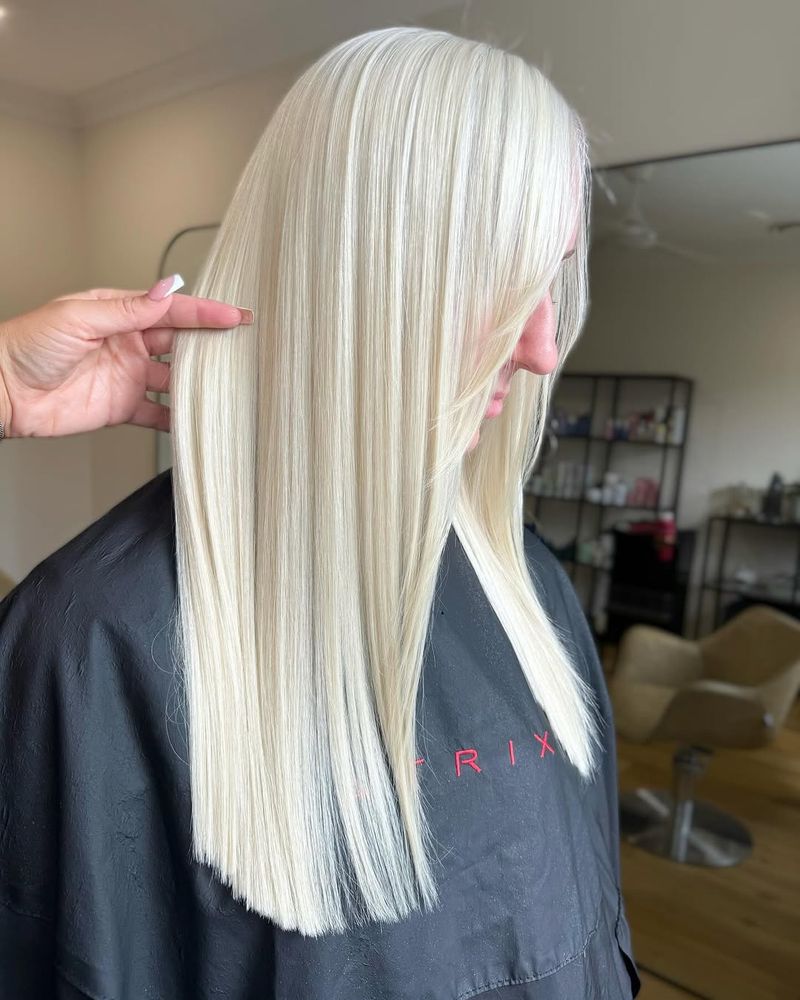 4. Icy White Straight Platinum