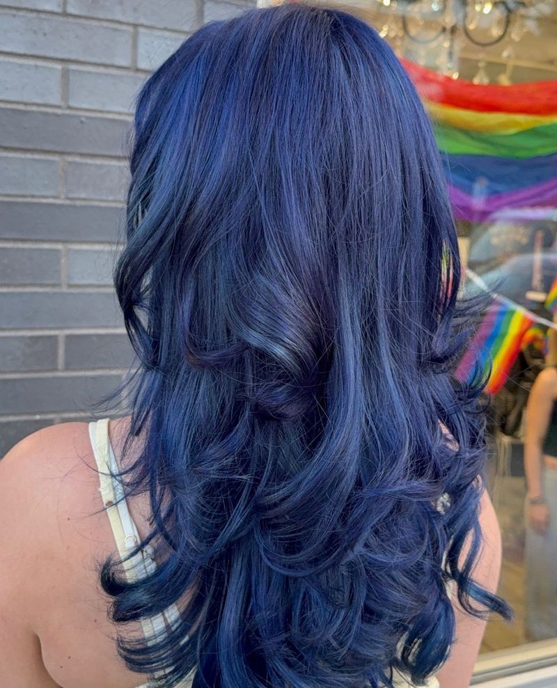 2. Ink Blue Cascading Layers